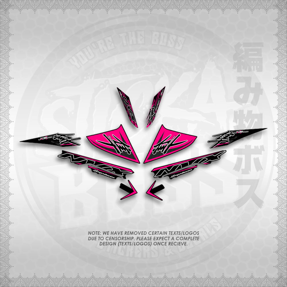 STICKER DECALS for AEROX V3 ALPHA TURBO (AV3HAHO) By STICKABOSS (SOFIE LAMINATED WATERPROOF)