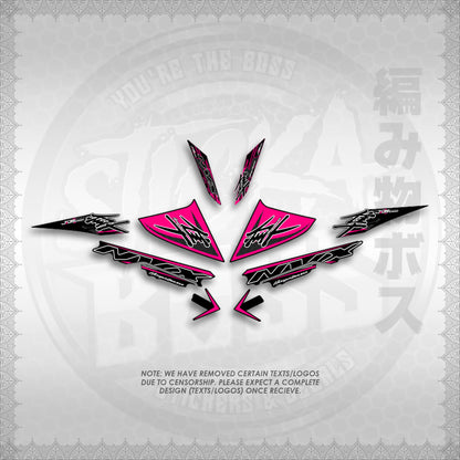 STICKER DECALS for AEROX V3 ALPHA TURBO (AV3HAHO) By STICKABOSS (SOFIE LAMINATED WATERPROOF)