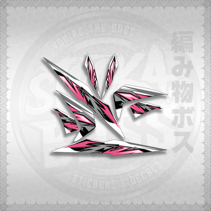 STICKER DECALS for BEAT 110 V2 (BV2INMAFOWHSTMODE) By STICKABOSS (SOFIE LAMINATED WATERPROOF)