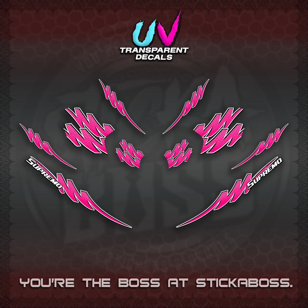 ADV 160 UV TRANSPARENT STRIPING(1 TONE PUTREA VIRDIAN) STICKER DECALS By STICKABOSS