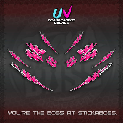 ADV 160 UV TRANSPARENT STRIPING(1 TONE PUTREA VIRDIAN) STICKER DECALS By STICKABOSS