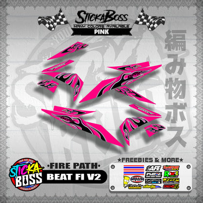 BEAT FI V2 DECALS ( FIRE PATH )【WITH FREEBIES】