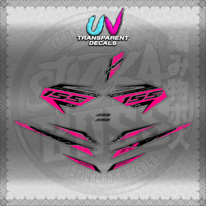 【PREMIUM UV PRINT】TRANSPARENT AEROX V3 ALPHA TURBO INDO (AV312TEDE)【WITH FREEBIES】