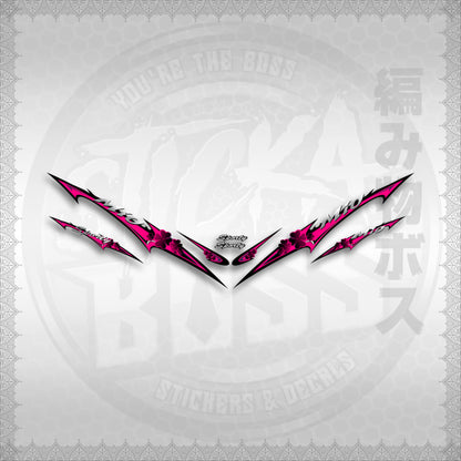 STICKER DECALS for MIO SPORT / MIO 1 (MSPSHEDCL) By STICKABOSS (SOFIE LAMINATED WATERPROOF)