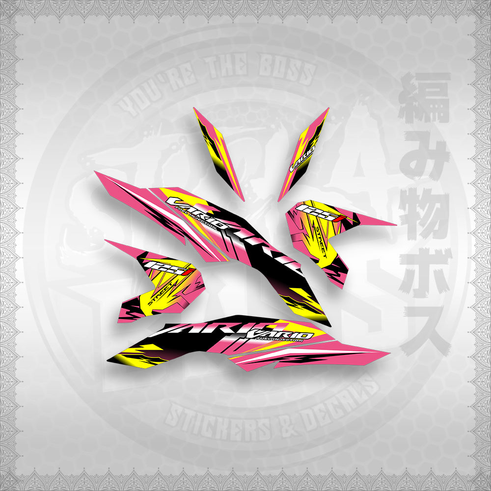STICKER DECALS for CLICK 125 V3 ( VARIO STREET ) By STICKABOSS (SOFIE LAMINATED WATERPROOF)
