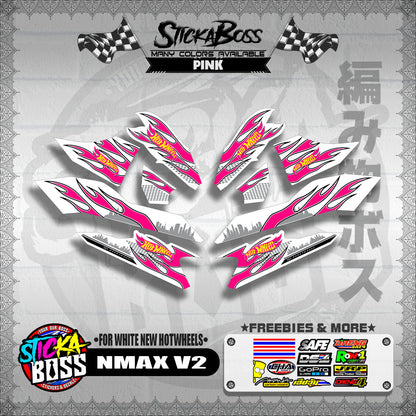 NMAX V2 DECALS ( FOR WHITE NEW HOTWHEELS )【WITH FREEBIES】