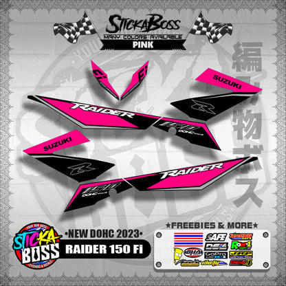 RAIDER 150 Fi DECALS ( NEW DOHC 2023 )【WITH FREEBIES】