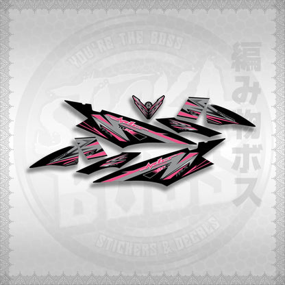MIO SOUL I STRIPING CARBURETOR STICKER DECALS By STICKABOSS (SOFIE LAMINATED WATERPROOF)