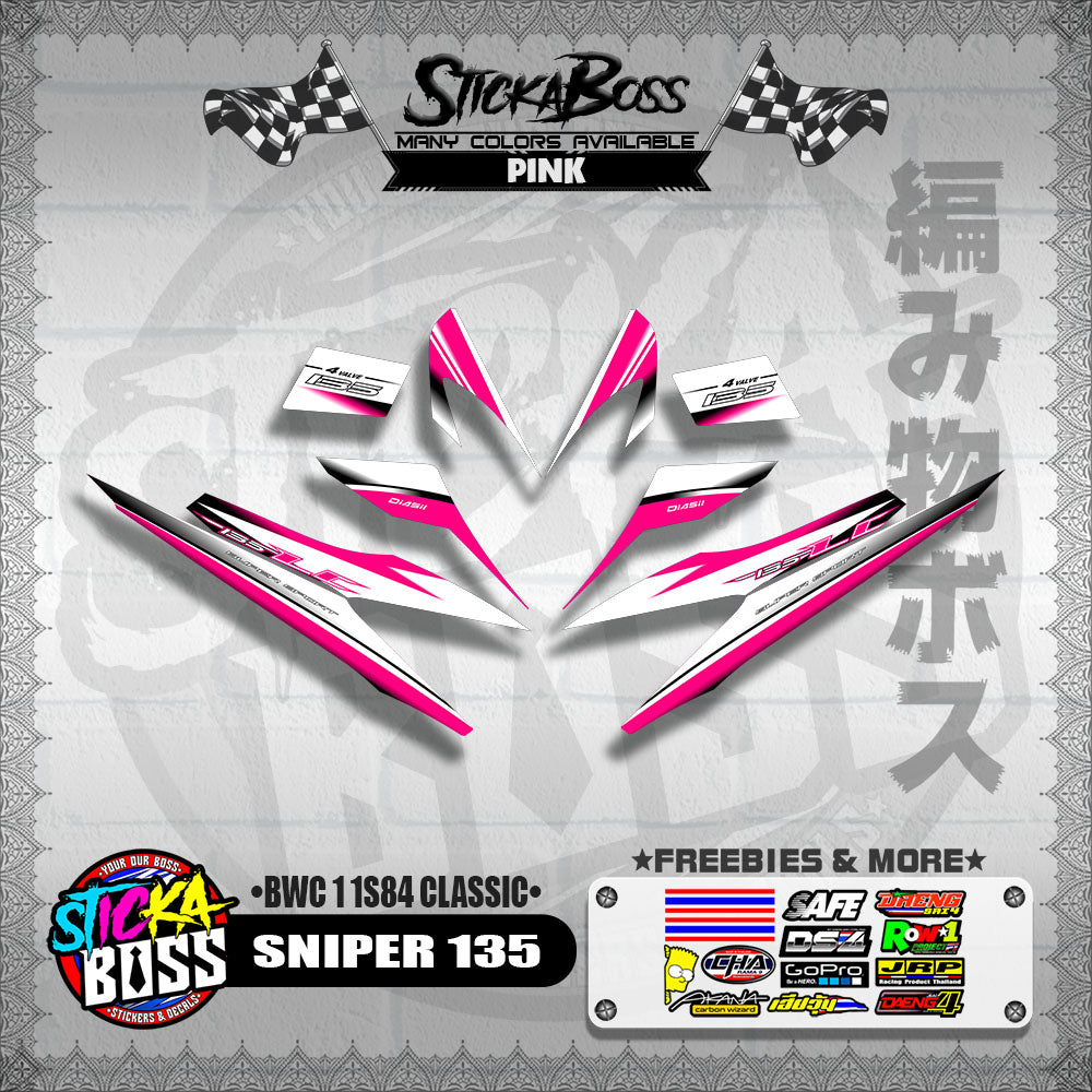 SNIPER 135 DECALS ( BWC 1 1S84 CLASSIC )【WITH FREEBIES】