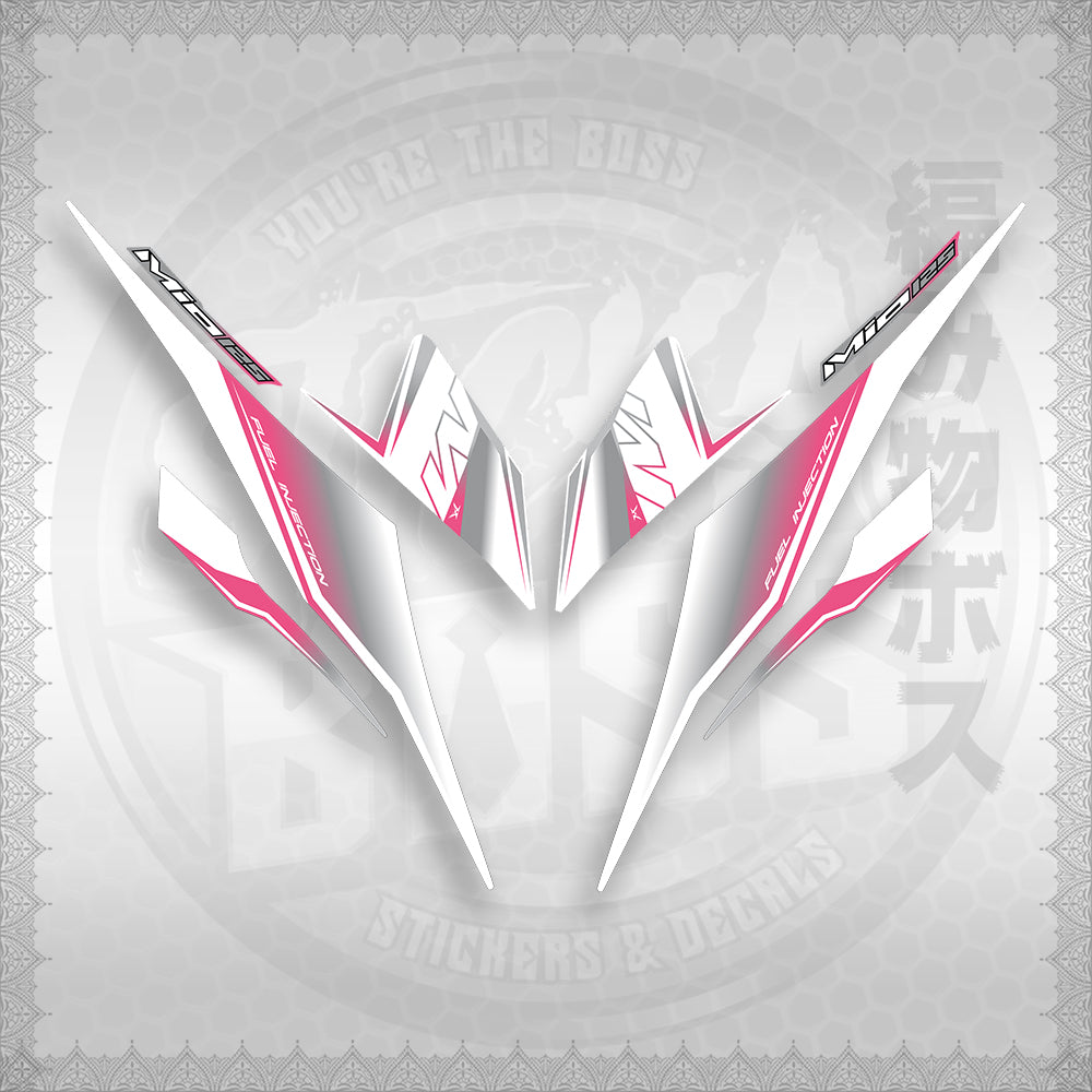 STICKER DECALS for MIO I 125 M3 (MIISTMOFOWH) By STICKABOSS (SOFIE LAMINATED WATERPROOF)