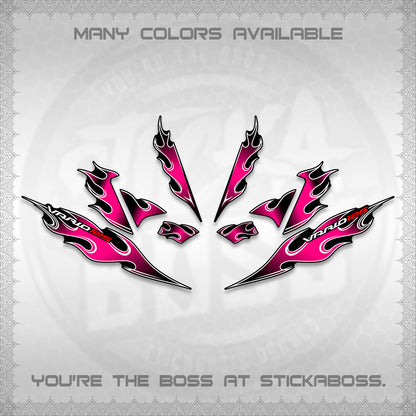 CLICK 125 V4 VARIO DECALS (2026 MOTIF FLAME 1 TONE)STICKER DECALS By STICKABOSS