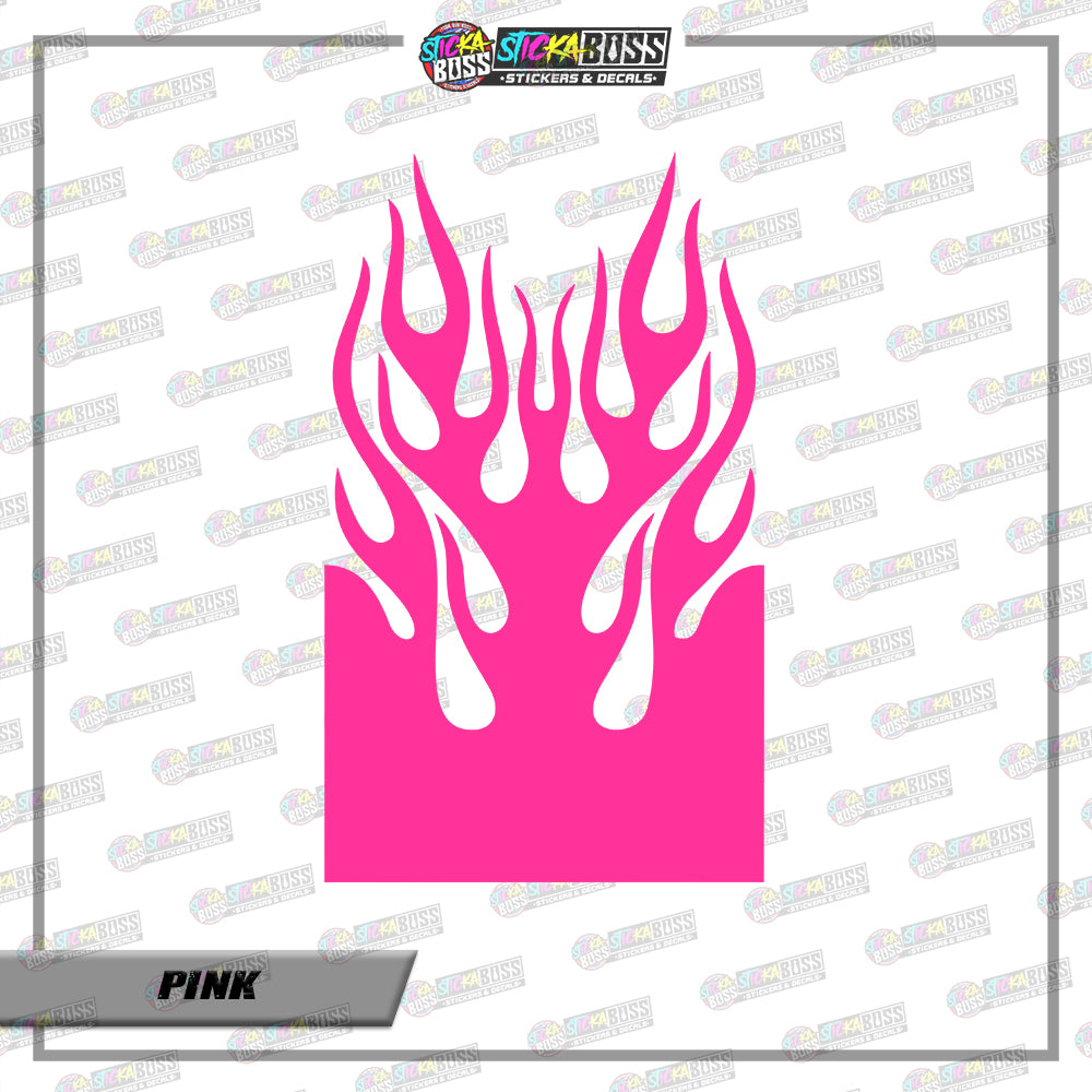 FIRE TRIBAL FENDER ( VINYL CUT-OUT STICKER DECALS )【Stickaboss】