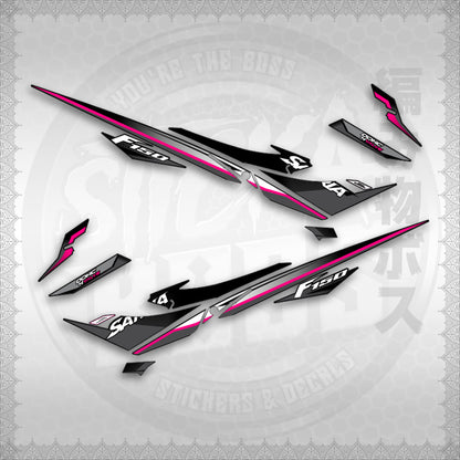 STICKER DECALS for RAIDER 150 REBORN CARB(RRCSATHDE)By STICKABOSS(SOFIE LAMINATED WATERPROOF)