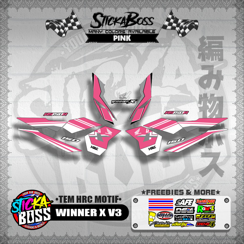 WINNER X V3 DECALS ( TEM HRC MOTIF )【WITH FREEBIES】