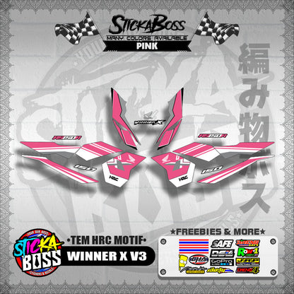 WINNER X V3 DECALS ( TEM HRC MOTIF )【WITH FREEBIES】