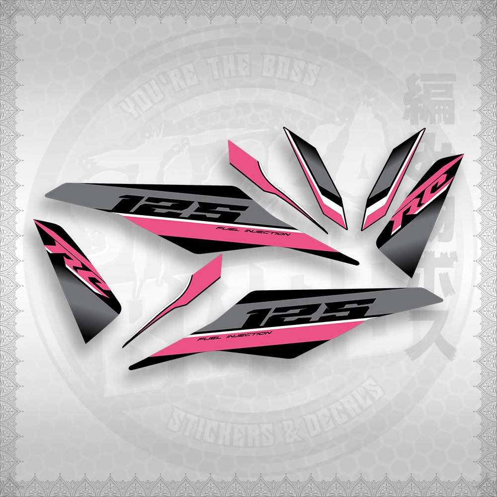 STICKER DECALS for MIO I 125 (MIIM3DARCED) By STICKABOSS (SOFIE LAMINATED WATERPROOF)