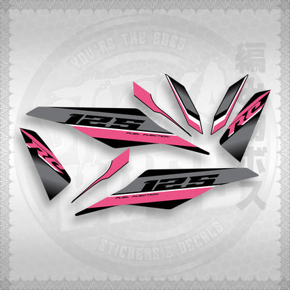 STICKER DECALS for MIO I 125 (MIIM3DARCED) By STICKABOSS (SOFIE LAMINATED WATERPROOF)