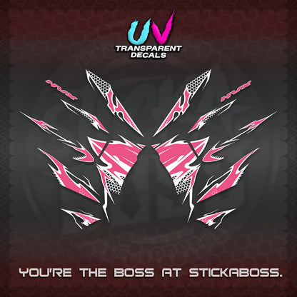AEROX 155 V2 UV TRANSPARENT (VIETNAM STYLE-1 SPOT) FOR DARK COLORED COVER DECALS By STICKABOSS