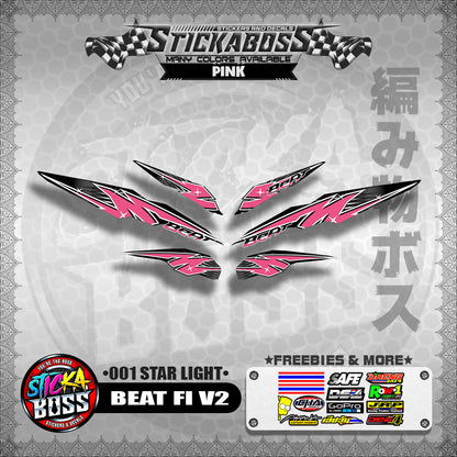 BEAT FI V2 STICKER DECALS ( 001 STAR LIGHT )【WITH FREEBIES】