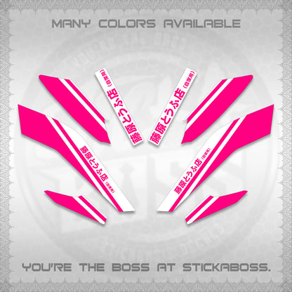 NMAX V2 FOR WHITE DECALS (TRUENO STYLE DESIGN) STICKER KITS By STICKABOSS