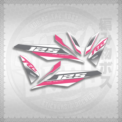 MIO I 125 M3 DASH RC EDITION FOR WHITE STICKER DECALS By STICKABOSS (SOFIE LAMINATED WATERPROOF)