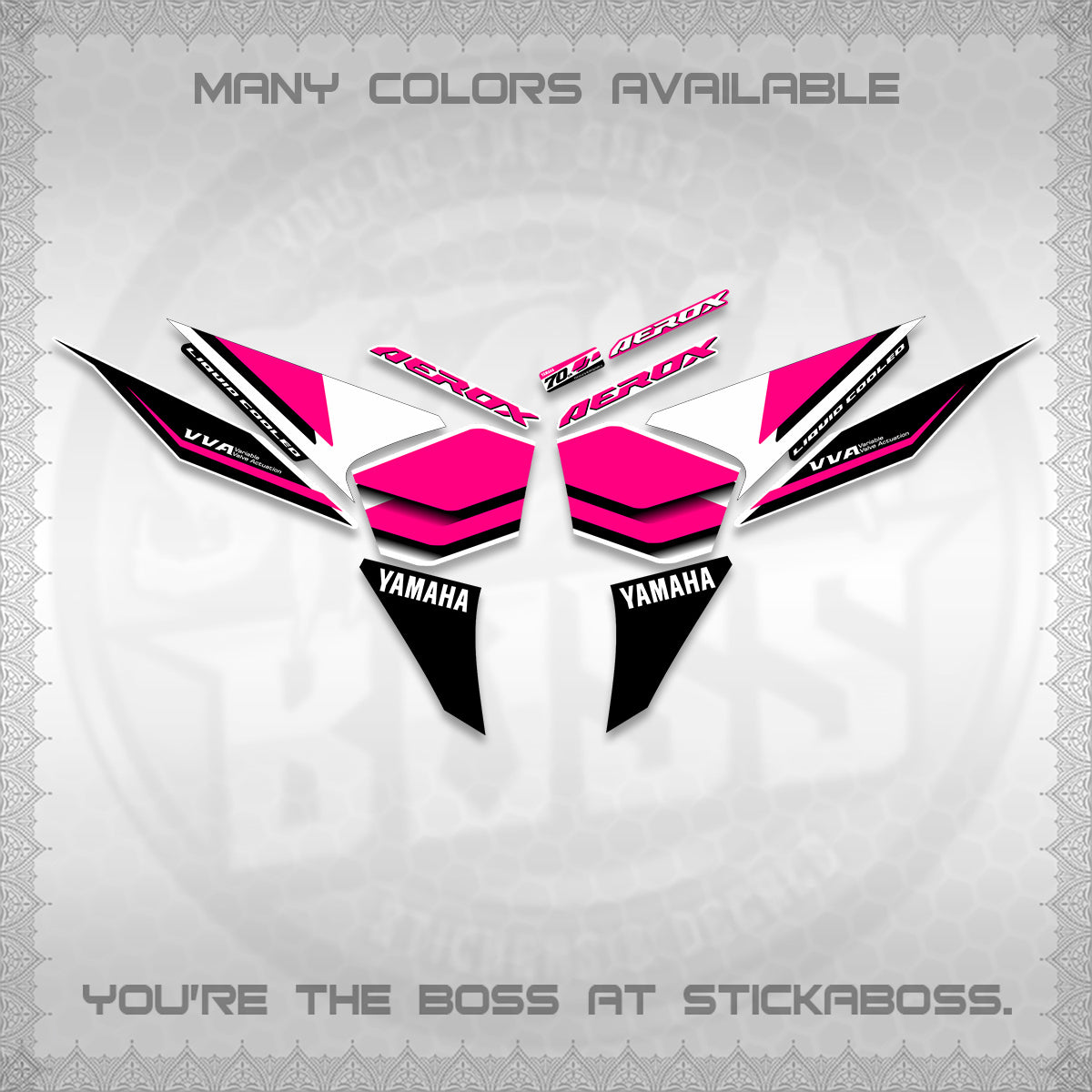 AEROX V3 DECALS (70TH ANNIVERSARY DESIGN) STICKER DECALS By STICKABOSS (Copy) (Copy) (Copy) (Copy) (Copy) (Copy)