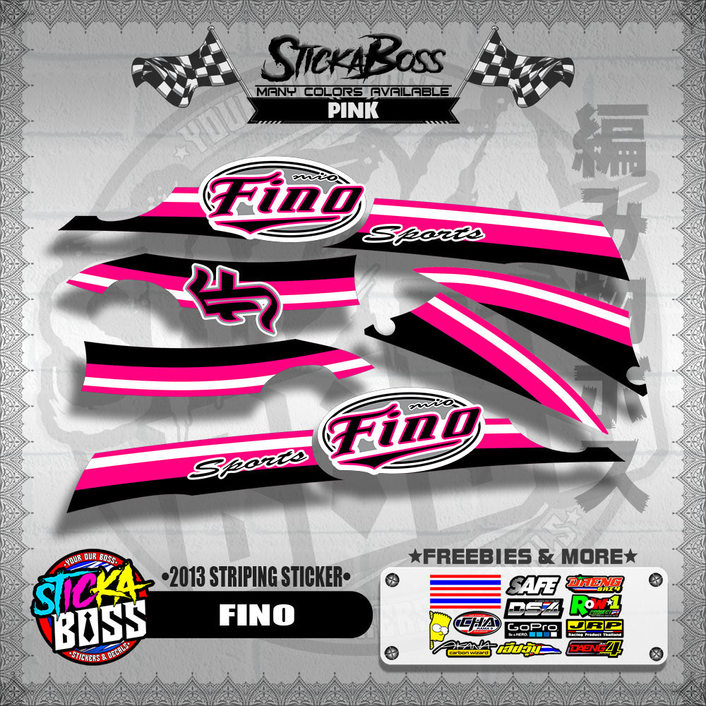 FINO DECALS ( 2013 STRIPING STICKER )【WITH FREEBIES】
