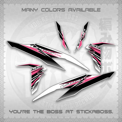 CLICK 125 V2 MALAY INDO CONCEPT ( FOR WHITE VARIO STRIPING SLASH ) STICKER DECALS By STICKABOSS