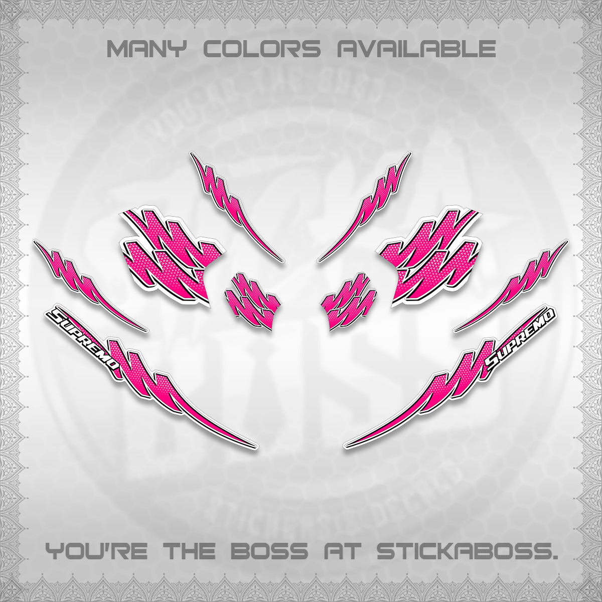 ADV 160 STRIPING FOR WHITE  (1 TONE PUTREA VIRDIAN)STICKER DECALS By STICKABOSS