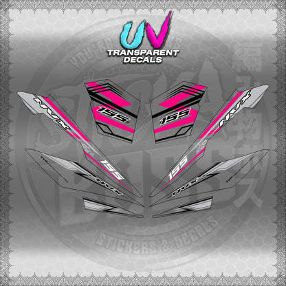 【PREMIUM UV PRINT】TRANSPARENT AEROX V3 ALPHA TURBO INDO (AV3NVRAST) 【WITH FREEBIES】