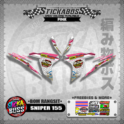 SNIPER 155 INDO DECALS ( BOM RANGSIT )【WITH FREEBIES】