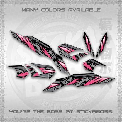 CLICK V3 INDO MALAY CONCEPT ( STRIPING NEW CUSTOM DESIGN ) STICKER DECALS By STICKABOSS