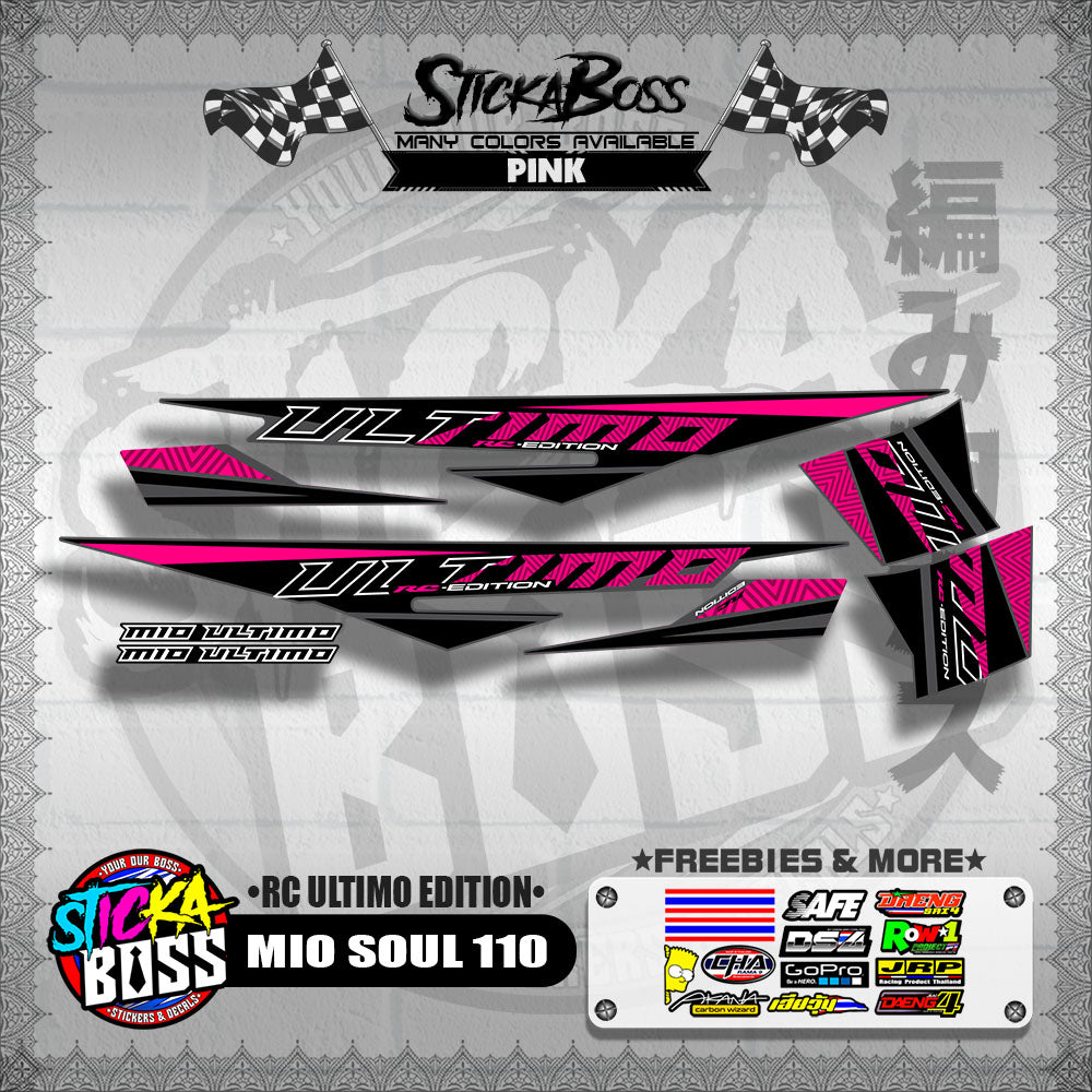 MIO SOUL 110 DECALS ( RC ULTIMO EDITION )【WITH FREEBIES】
