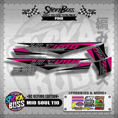 MIO SOUL 110 DECALS ( RC ULTIMO EDITION )【WITH FREEBIES】