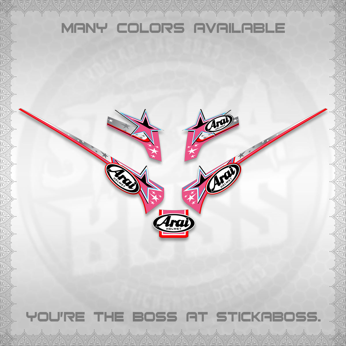 GIORNO 125 THAI DECALS (2026 ARAI S001) STICKER DECALS BY STICKABOSS