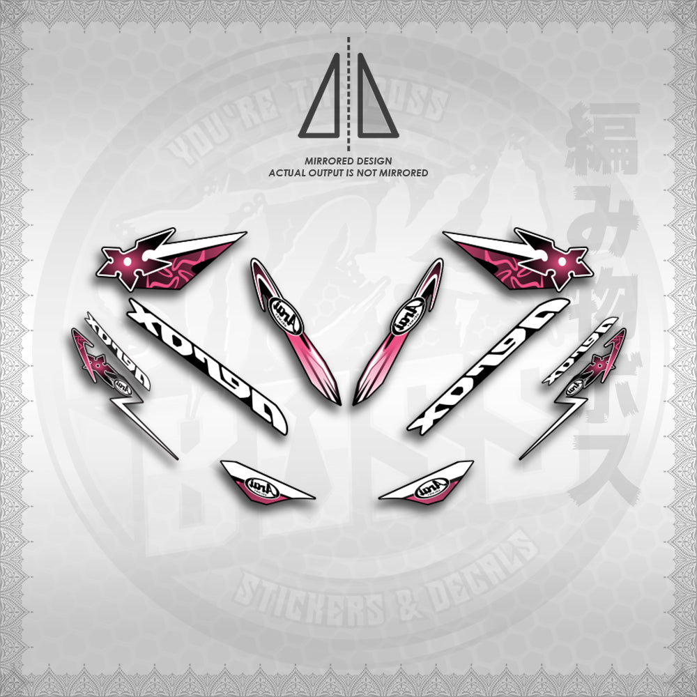 STICKER DECALS for AEROX 155 V1 (AV120ARIN02) By STICKABOSS (SOFIE LAMINATED WATERPROOF) (Copy) (Copy)