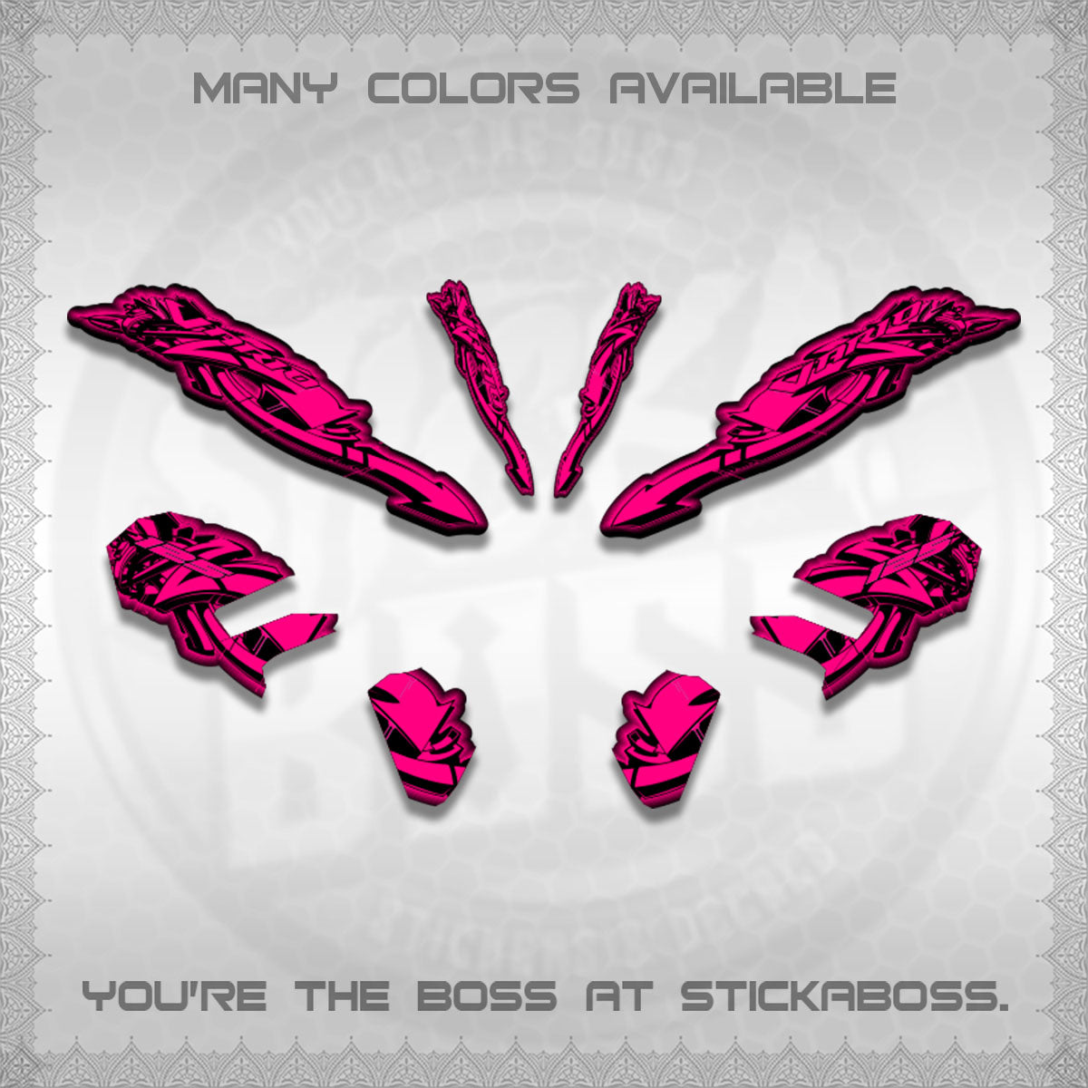 CLICK V3 STRIPING VARIO DECALS (GRAPHITY ARROW DESIGN)STICKER DECALS BY STICKABOSS