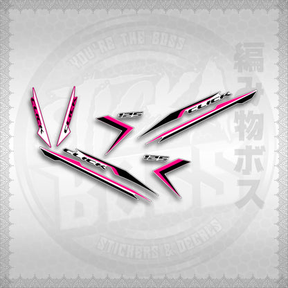 STICKER DECALS for CLICK 125 V3 (CV324NSTIN) By STICKABOSS (SOFIE LAMINATED WATERPROOF)