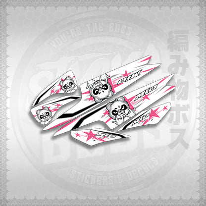 STICKER DECALS for MIO SPORTY / SMILE (MSPSPAST) By STICKABOSS (SOFIE LAMINATED WATERPROOF)