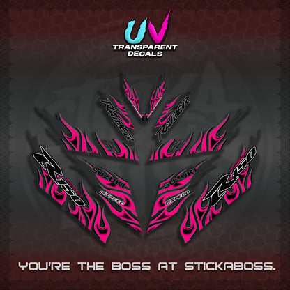 【PREMIUM UV PRINT】TRANSPARENT RAIDER 150 Fi DECALS(API TERBARU VIRAL ELEGAN)STICKER By STICKABOSS