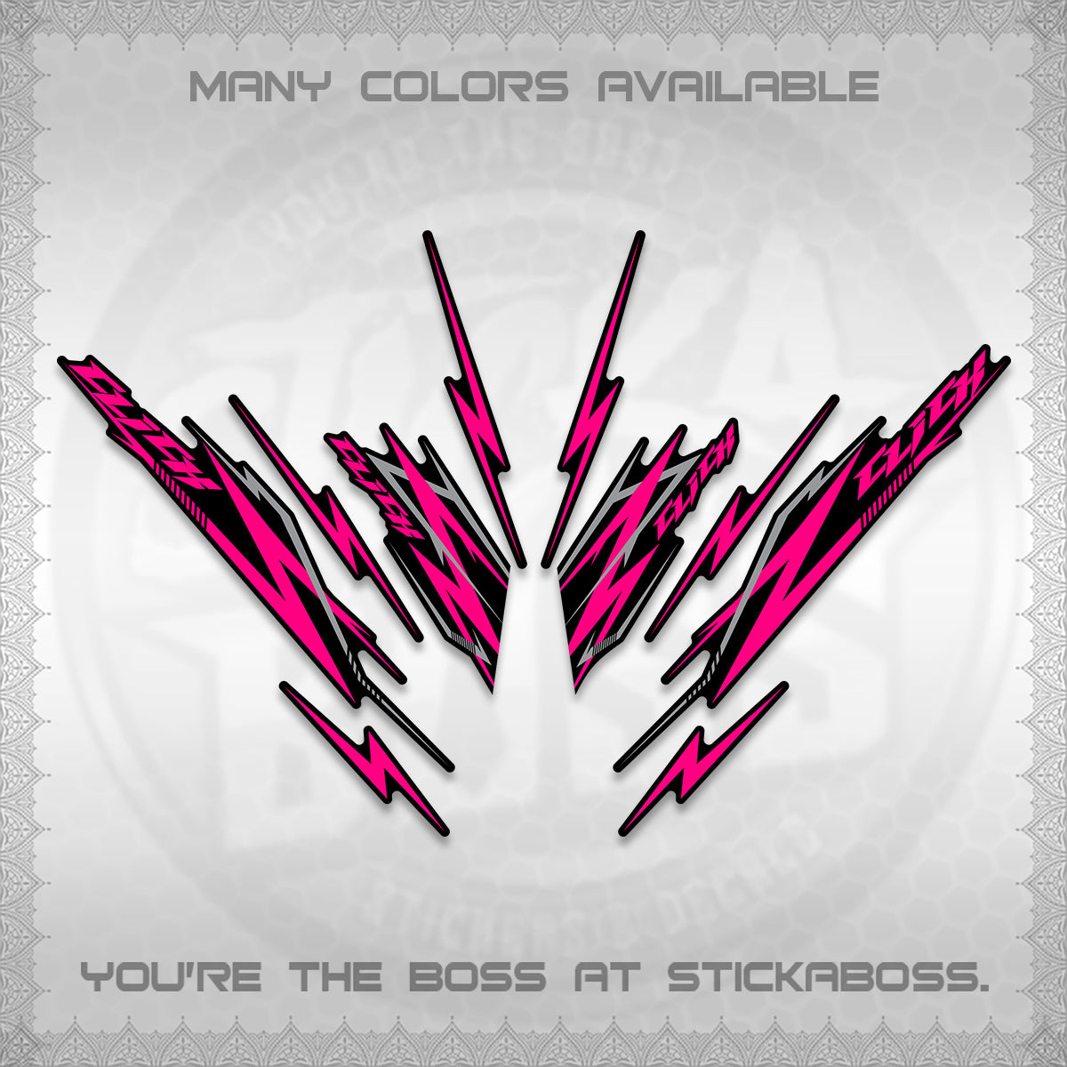 CLICK 125 V2 INDO DECALS (2024 CL 00-A8 STYLE) STICKER KITS By STICKABOSS