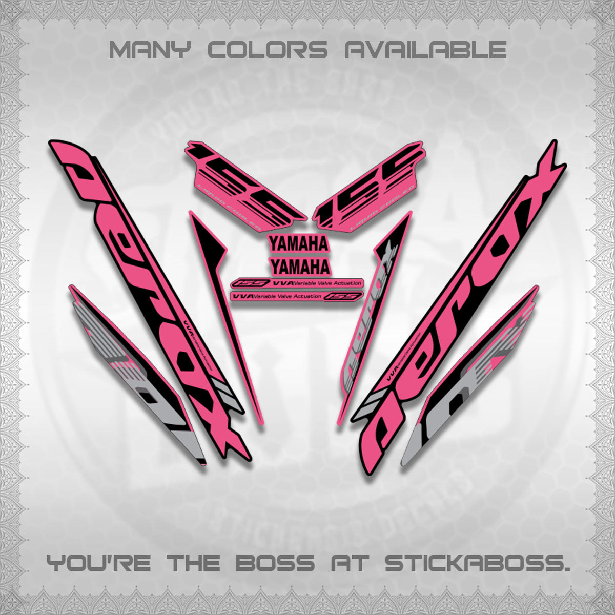 AEROX V3 STOCK STRIPING DECALS (SP EDITION)STICKER DECALS By STICKABOSS