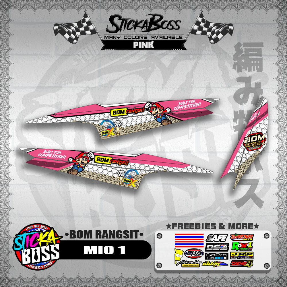 MIO 1 INDO DECALS ( BOM RANGSIT )【WITH FREEBIES】
