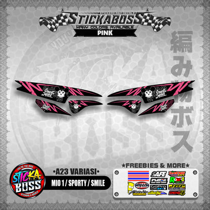 MIO 1 / SPORTY / SMILE INDO STICKER DECALS (A23 VARIASI)【WITH FREEBIES】