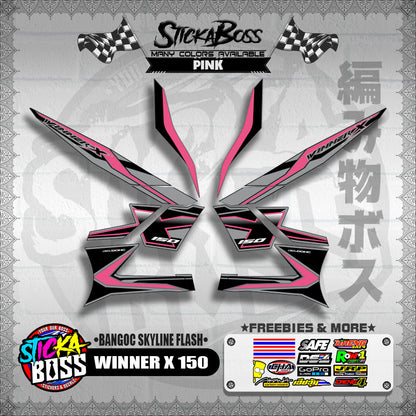 WINNER X 150 DECALS ( BANGOC SKYLINE FLASH )【WITH FREEBIES】