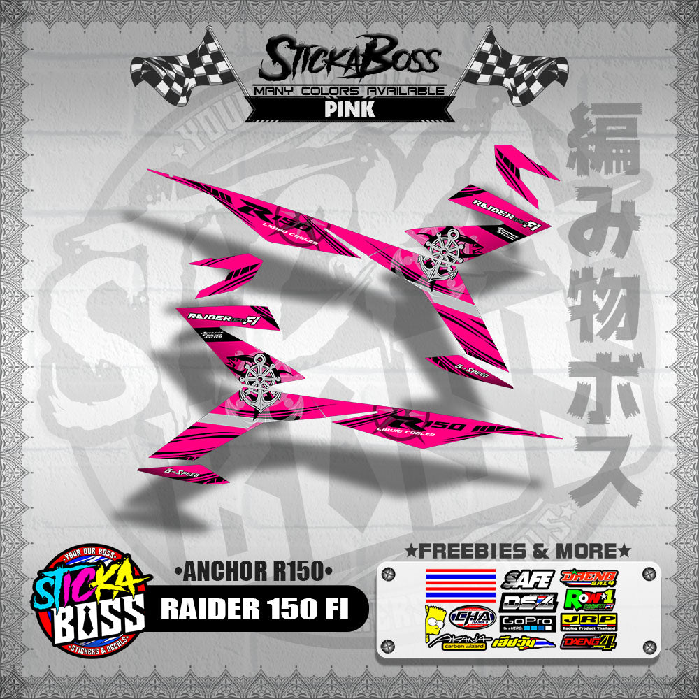 RAIDER 150 FI DECALS ( ANCHOR R150 )【WITH FREEBIES】