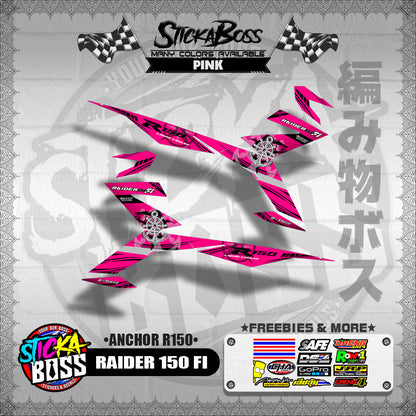 RAIDER 150 FI DECALS ( ANCHOR R150 )【WITH FREEBIES】