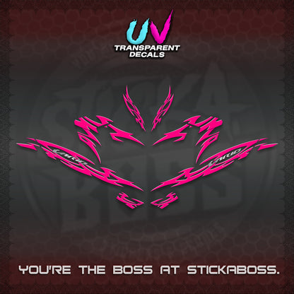 CLICK 125 V4 INDO VARIO UV TRANSPARENT DECALS (2026 NUSANTARA STRIPING) STICKER DECALS By STICKABOSS