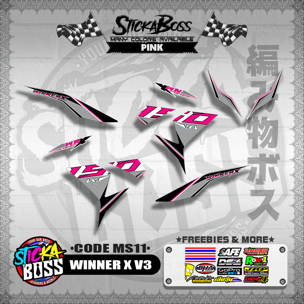 WINNER X V3 DECALS ( CODE MS11 )【WITH FREEBIES】