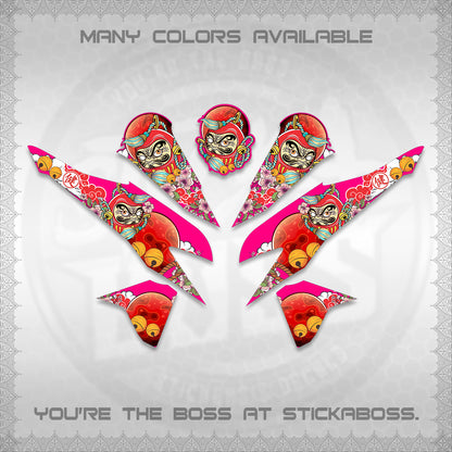 CLICK 125 V2 VARIO DECALS (DARUMA CLOUDS DESIGN) STICKER DECALS By STICKABOSS (Copy)